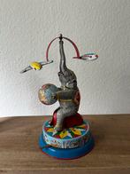 Vintage blikken olifanten – opwindbaar circusspeelgoed, Antiek en Kunst, Antiek | Speelgoed, Ophalen of Verzenden