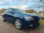 Mazda 3 1.6 Active 2008 Blauw Airco, Auto's, Voorwielaandrijving, Stof, Zwart, 4 cilinders