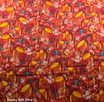 Katoen viscose orange, Hobby en Vrije tijd, Stoffen en Lappen, Overige materialen, 120 cm of meer, Ophalen of Verzenden, Nieuw