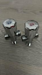 Stopkraan 2 stuks met 2 uitgangen en slangen, Ophalen, Nieuw