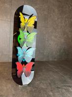 Skateboard met Vlinders Kunstwerk, Ophalen of Verzenden