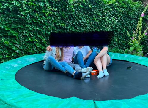 Frame in ground Trampoline Berg rond 300 cm, Kinderen en Baby's, Speelgoed | Buiten | Trampolines, Gebruikt, Ophalen