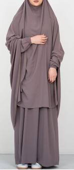 Jilbab taupe jilbaab abaya taupe 1 maat, Kleding | Dames, Ophalen of Verzenden, Zo goed als nieuw, Bruin, Onder de knie