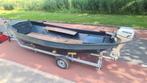 NIEUWE Grachtenboot grachtensloep Honda 10pk vignet sail, Ophalen, Zo goed als nieuw, Tot 10 pk, Staal