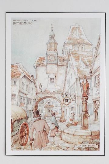 Rothenburg Herinnering - Anton Pieck beschikbaar voor biedingen