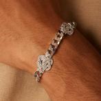 Mattenklopper armband echt zilver, Sieraden, Tassen en Uiterlijk, Ringen, Ophalen, Zo goed als nieuw, Dame, Zilver