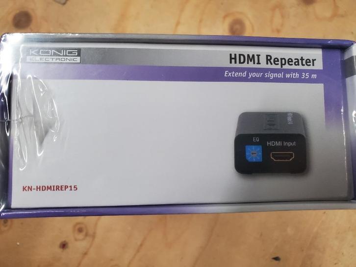 Konig HDMI verlenger / Booster tot 35m, Audio, Tv en Foto, Audiokabels en Televisiekabels, Nieuw, HDMI-kabel, 10 meter of meer