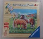 Houten puzzel paarden, 30 stukjes, Ravensburger, Ophalen, 10 tot 50 stukjes, Zo goed als nieuw, Van hout