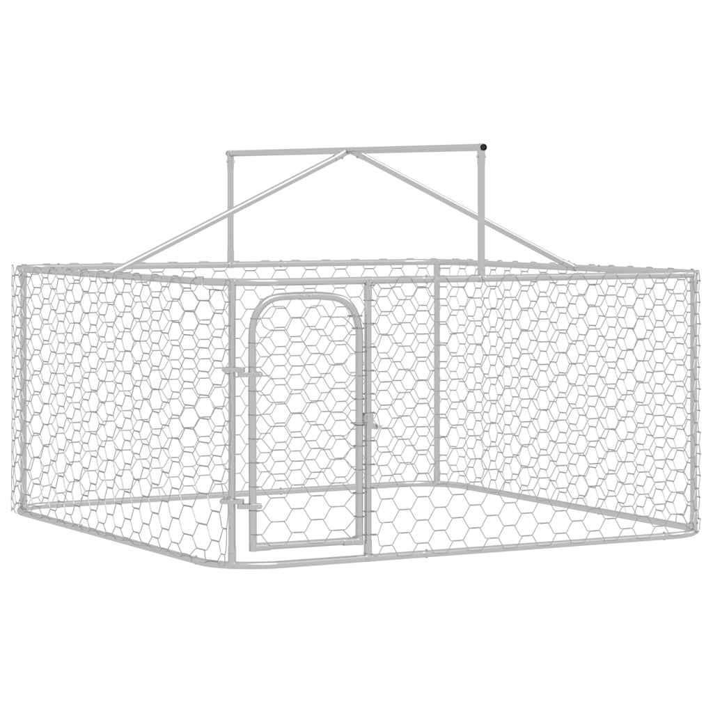 Hondenkennel voor buiten met dak 200x200x150 cm, Abd, Hondenkennel, 110 cm of meer, 100 cm of meer