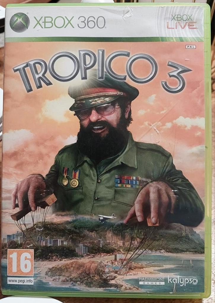 Tropico 3 - Xbox 360, Spelcomputers en Games, Games | Xbox 360, Gebruikt, Strategie en Constructie, 1 speler, Vanaf 16 jaar, Online