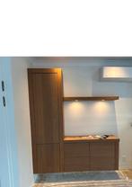 Eiken Houten Kast met Lades en Deur, Huis en Inrichting, 200 cm of meer, 150 tot 200 cm, Eikenhout, Ophalen of Verzenden