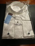 Luxe Tuxedo Overhemd Emanuel Berg Black Tie NIEUW, Verzenden, Wit, Nieuw, Halswijdte 39/40 (M)