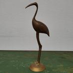 Vintage messing Hollywood Regency beeld Ibis Vogel, Verzamelen, Beelden en Beeldjes, Ophalen of Verzenden, Zo goed als nieuw, Dier