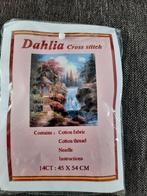 Landschap borduurpakket, Hobby en Vrije tijd, Borduren en Borduurmachines, Ophalen of Verzenden, Nieuw, Handborduren, Borduurpakket