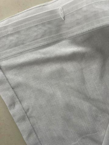 Nieuwe linnenlook gordijnen wit/grijs/beige