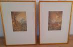 Rudiger-Brassel ( 1946 Siegburg ) 2 x kleurenets, Antiek en Kunst, Kunst | Etsen en Gravures, Ophalen of Verzenden