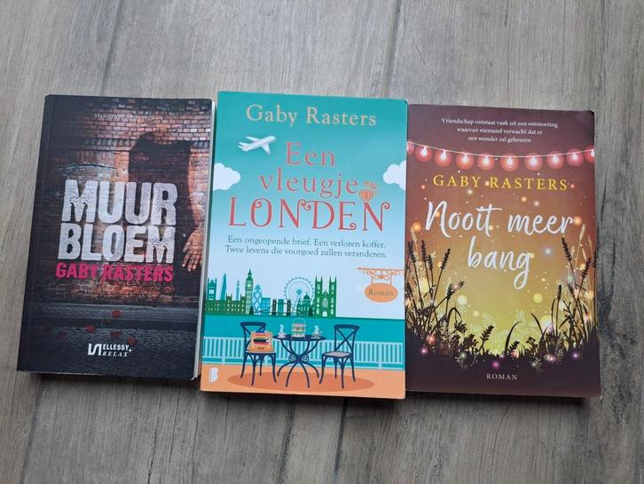 Romans van Gaby Rasters 
- Nooit meer bang
- Ee, Boeken, Romans, Gelezen, Ophalen of Verzenden