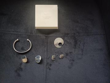 set vintage tinnen sieraden , jorgen jensen pewter denmark beschikbaar voor biedingen