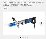 Carrat nat droog boormachine + asseciores, Boormachine, 600 watt of meer, Variabele snelheid, Ophalen of Verzenden