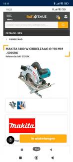 Makita zaagmachine/ afkortzaag. In originele makita opbergbo, Ophalen of Verzenden, Zo goed als nieuw, 1200 watt of meer, Afkortzaag