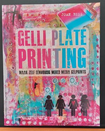 Gelli Plate Printing - Joan Bess - Nederlands! - Mixed media beschikbaar voor biedingen
