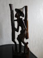 mooi uit hout gesneden beeld 31 cm, Ophalen of Verzenden