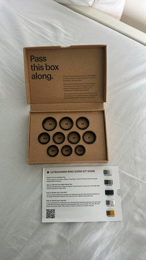 Ultra Human Sizing Kit - ring maten smart ring ultrahuman, Sieraden, Tassen en Uiterlijk, Ringen, Zo goed als nieuw, IJzer of Staal