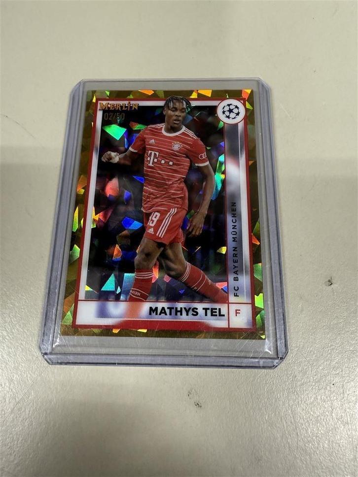 Mathys Tel 2022-23 Topps Merlin - Bayern Munchen, Verzamelen, Sportartikelen en Voetbal, Nieuw, Poster, Plaatje of Sticker, Buitenlandse clubs