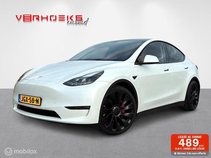 Tesla Model Y Performance AWD 75 kWh, Auto's, Tesla, Bedrijf, Te koop, Model Y, 4x4, ABS, Achteruitrijcamera, Adaptive Cruise Control