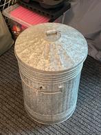 Metalen Afvalemmer, Huis en Inrichting, Woonaccessoires | Prullenbakken, Ophalen, Gebruikt, 50 tot 75 cm, 20 tot 30 liter