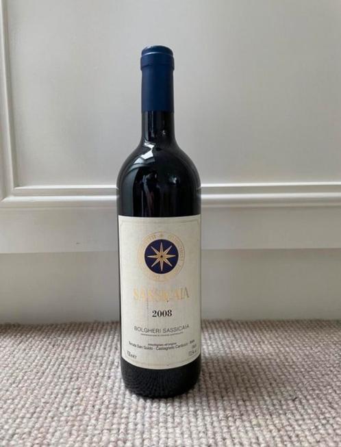 2008 Tenuta San Guido "Sassicaia" Bolgheri, Verzamelen, Wijnen, Zo goed als nieuw, Rode wijn, Italië, Vol, Ophalen of Verzenden