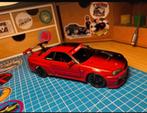 Nissan GTR-R 34 Aoshima 1/24 - Handgebouwd & Gespoten, Hobby en Vrije tijd, Modelauto's | 1:24, Ophalen of Verzenden, Gebruikt