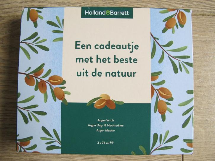 Helemaal nieuw; Luxe Holland & Barrett Argan Beauty Giftset, Sieraden, Tassen en Uiterlijk, Uiterlijk | Lichaamsverzorging, Nieuw