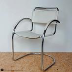 Italiaans design buisframe stoel, Huis en Inrichting, Ophalen, -, Wit, -