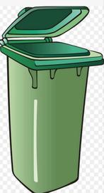 Groene container GFT, Ophalen, Kunststof, Gebruikt, 40 liter of meer
