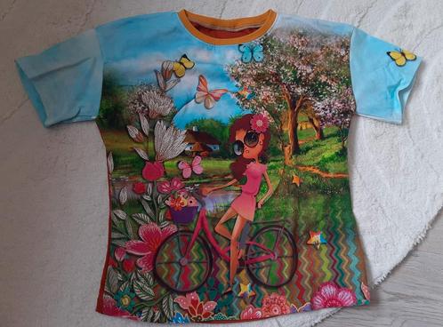Super vrolijk shirt  sweater 3kwart mouw jasjes maat 134/140, Kinderen en Baby's, Kinderkleding | Maat 134, Nieuw, Meisje, Trui of Vest