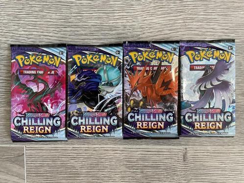 Chilling Reign booster pack Pokemon - art set - sealed!, Hobby en Vrije tijd, Verzamelkaartspellen | Pokémon, Nieuw, Booster, Foil