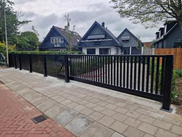 Lamellen schuifpoort of draaipoort incl montage beschikbaar voor biedingen