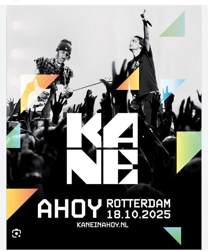 Tickets (2) KANE zaterdag 18 oktober (staplaatsen), Tickets en Kaartjes, Concerten | Pop, Twee personen, Oktober