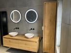 Badkamerkast - MASSIEF EIKEN, (Half)hoge kast, Nieuw, 150 tot 200 cm, 25 tot 50 cm