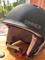 Sinner Skihelm Kinderen XS kleur zwart met spijkerstof, Overige merken, Overige typen, Ophalen of Verzenden, Zo goed als nieuw
