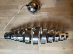 Design hanglamp chroom Chericone metaal spiraal, Gebruikt, 50 tot 75 cm, Ophalen of Verzenden, Metaal
