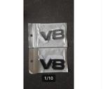 V8 chroom of zwart 3D sticker logo auto car / stickers auto, Verzamelen, Ophalen of Verzenden, Nieuw, Auto of Motor