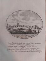 21,5 / 't dorp Katwijk aan Zee  Gravure van Ollefen & Bakker, Antiek en Kunst, Kunst | Etsen en Gravures, Ophalen of Verzenden