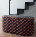 Plat ovale poef, Ophalen, Ovaal, Minder dan 25 cm