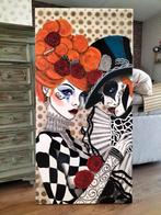 Uniek schilderij  Masquerade of Emotions, Antiek en Kunst, Kunst | Schilderijen | Modern, Ophalen
