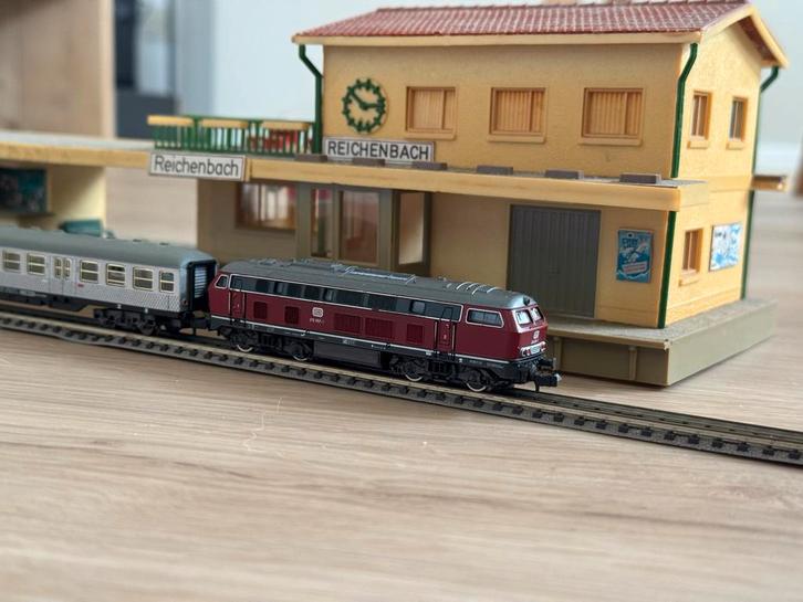 Roco BR215 diesellocomotief + wagons., Hobby en Vrije tijd, Modeltreinen | H0, Gebruikt, Treinset, Wisselstroom, Märklin, Analoog