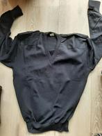 Blauwe trui  met V hals, Ophalen of Verzenden, Gedragen, Overige maten, Blauw