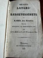 Beknopte Levens / Karakterschets van Karel den Grooten 1830, Ophalen of Verzenden, J.F.L. Müller en C.A.P. Weissman de Villez