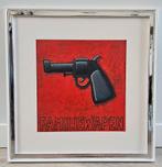 Schilderij familiewapen, Antiek en Kunst, Ophalen of Verzenden